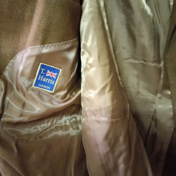 T. Harris London Brown Wool/Silk/Cashmere Blazer Jacket Sports Coat Size 44R - Picture 3 of 12